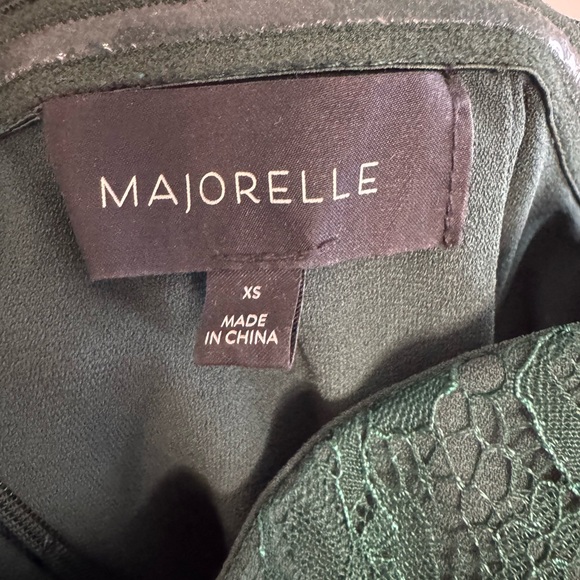 MAJORELLE Green Strapless Sweetheart Gown - Picture 5 of 5